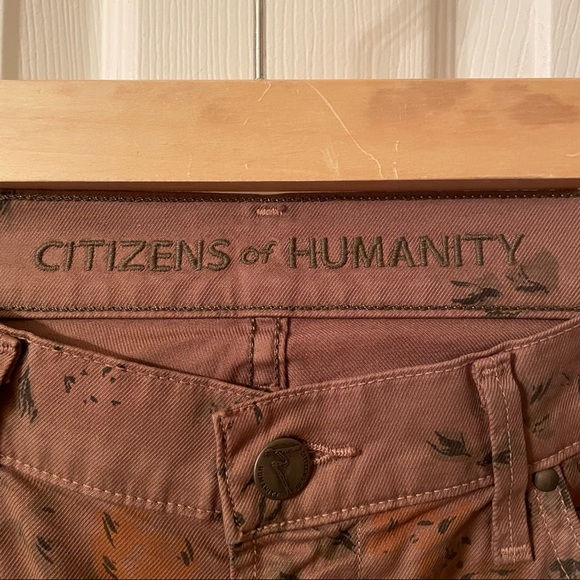 NWT Citizens of Humanity Mandy Jeans High Waist Retro Slim Roll Up Floral - Picture 3 of 12